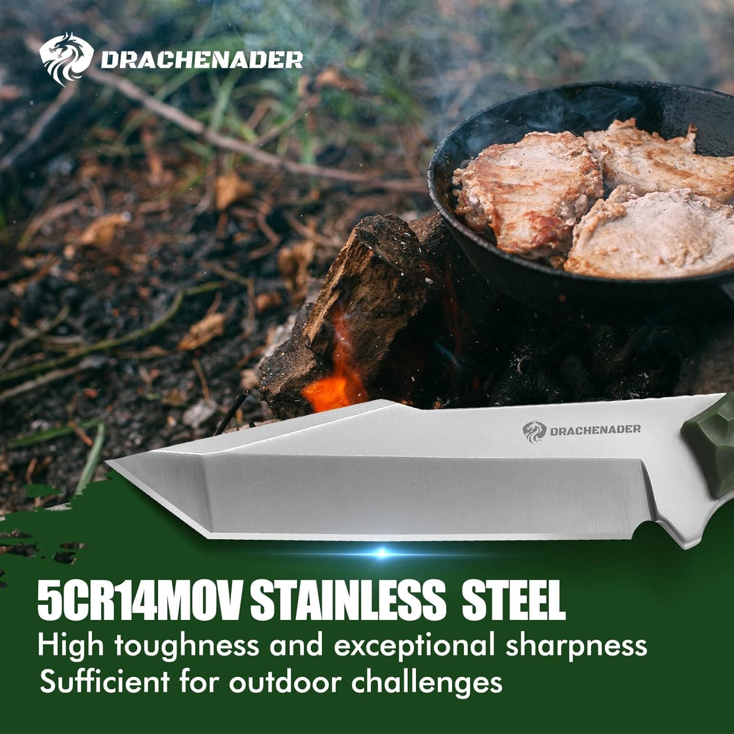 Cuchillo bushcraft para cocinar