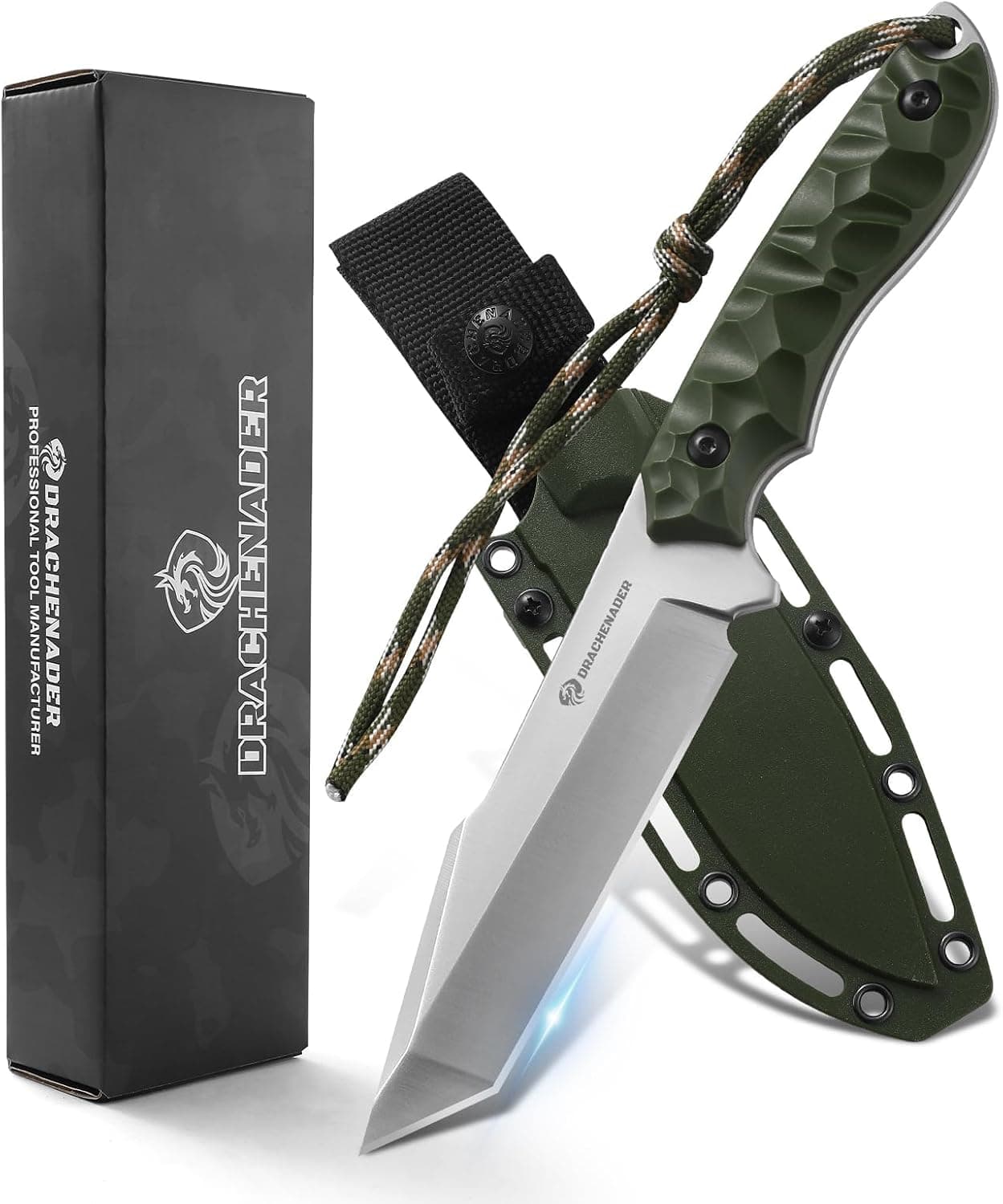 Cuchillo Bushcraft Drachenader B-ER-Tanto Point